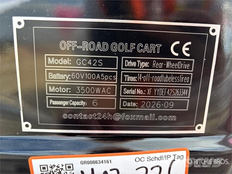 SDLOOL SL-GC42S Electric Off-Road Golf Cart (Unuse Golfkarren / golf carts