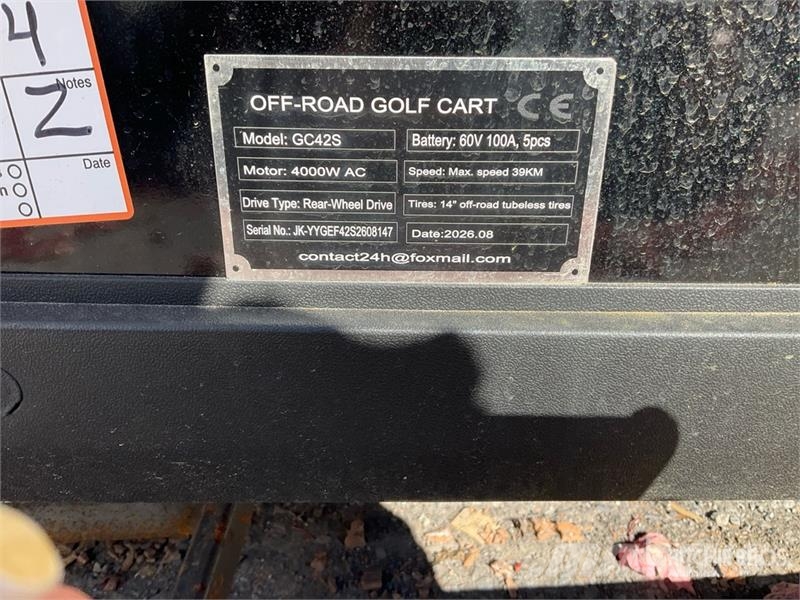  SDLOOL SL-GC42S Electric Off-Road Golf Cart (Unuse Masinute Golf