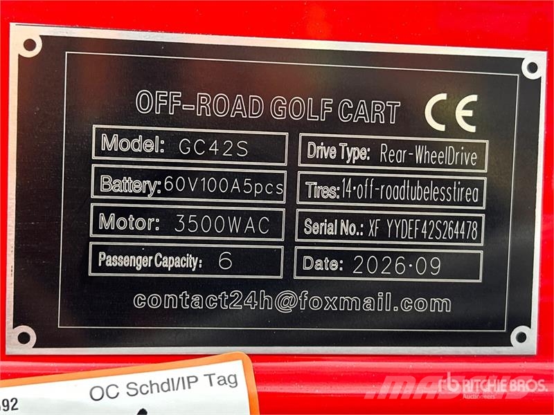  SDLOOL SL-GC42S Electric Off-Road Golf Cart (Unuse Golfikärud