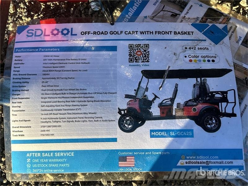 SDLOOL SL-GC42S Electric Off-Road Golf Cart (Unuse Гольф-кары