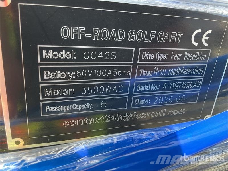 SDLOOL SL-GC42S Electric Off-Road Golf Cart (Unuse Гольф-мобілі