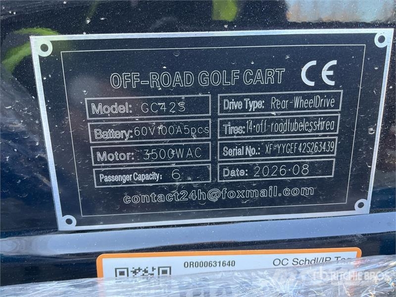  SDLOOL SL-GC42S Electric Off-Road Golf Cart (Unuse Golfkarren / golf carts