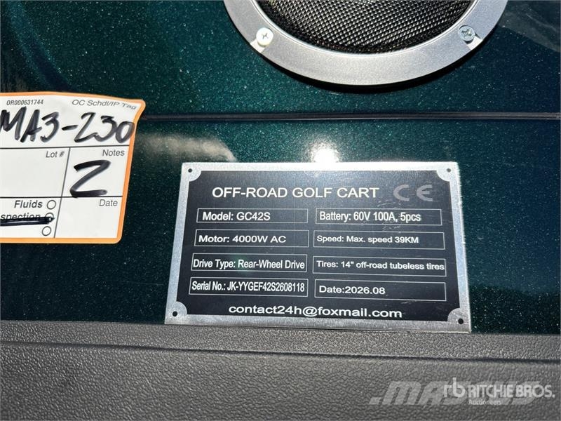  SDLOOL SL-GC42S Electric Off-Road Golf Cart (Unuse Masinute Golf