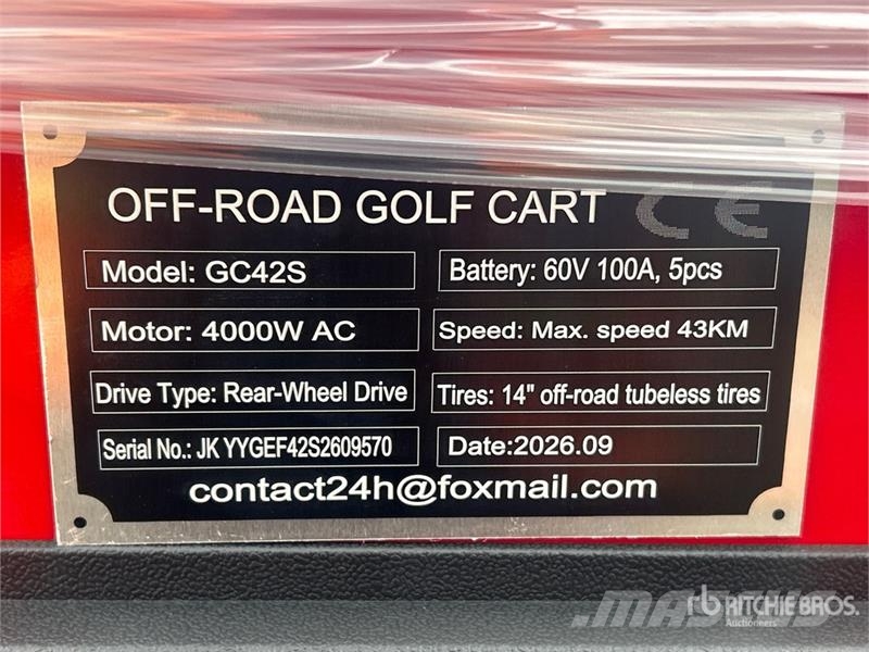 SDLOOL SL-GC42S Electric Off-Road Golf Cart (Unuse Vozila za golf