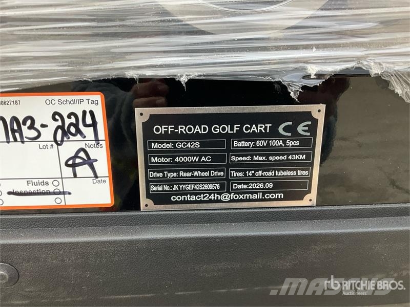 SDLOOL SL-GC42S Electric Off-Road black Golf Cart Golfwagen/Golfcart