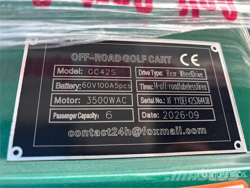  SDLOOL SL-GC42S Electric Off-Road Green Golf Cart  Αμαξίδια γκολφ