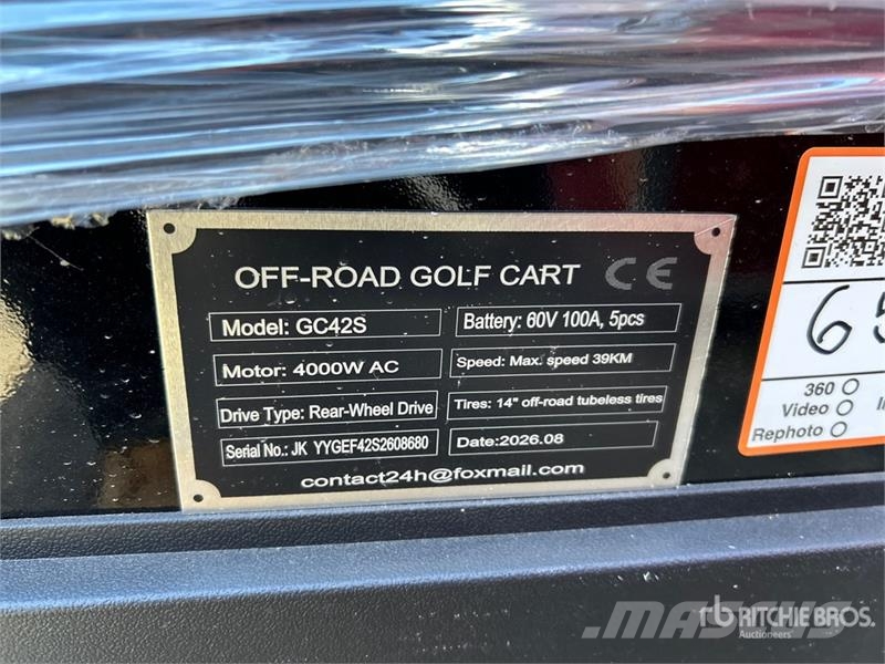  SDLOOL SL-GC42S Electric Off-Road Golf Cart (Unuse Golfwagen/Golfcart