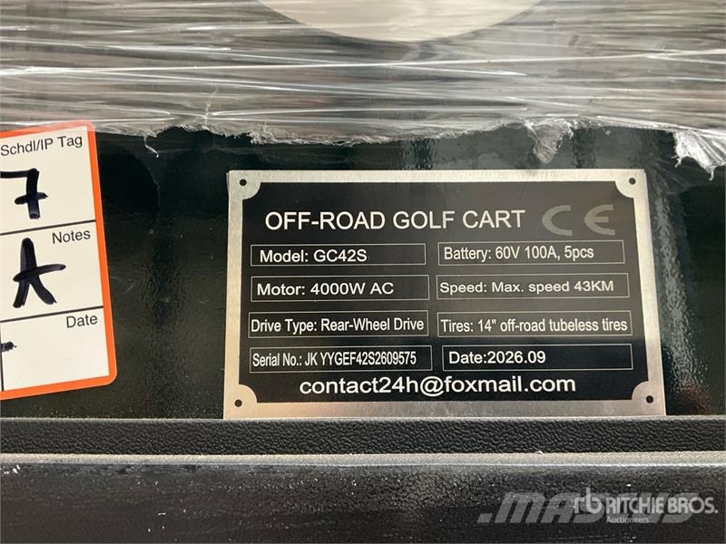SDLOOL SL-GC42S Electric Off-Road black Golf Cart Golfwagen/Golfcart
