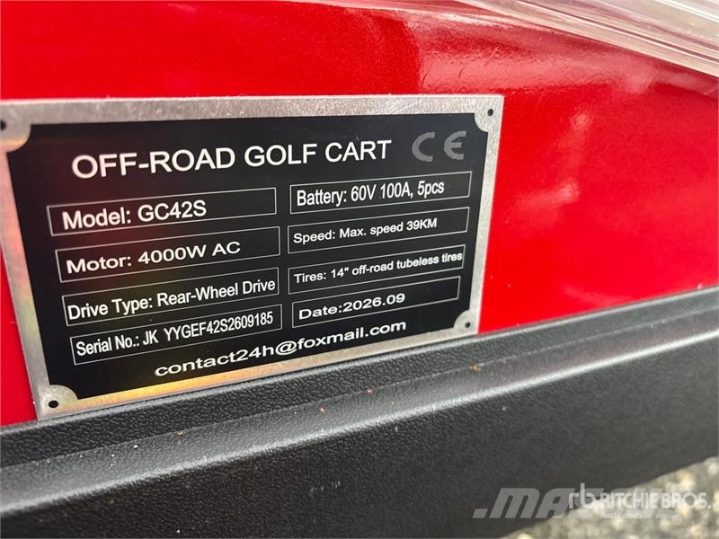 SDLOOL SL-GC42S Electric Off-Road Golf Cart (Unuse Carritos de golf