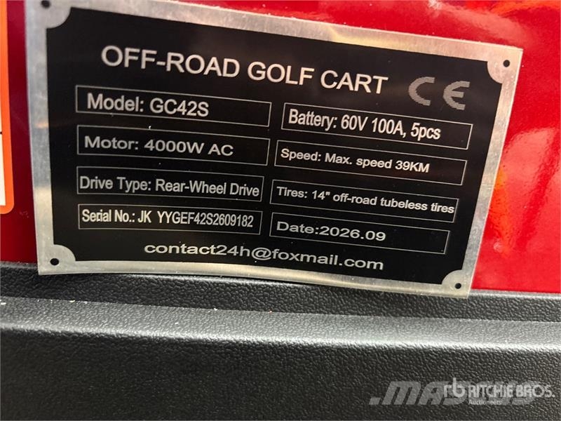  SDLOOL SL-GC42S Electric Off-Road Golf Cart (Unuse Carritos de golf