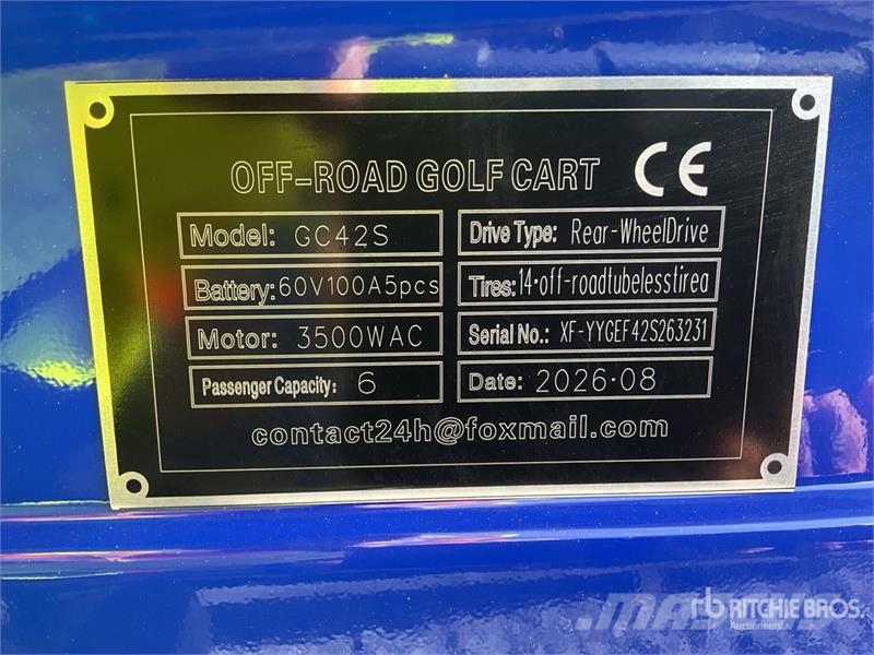  SDLOOL SL-GC42S Electric Off-Road Golf Cart (Unuse Гольф-мобілі