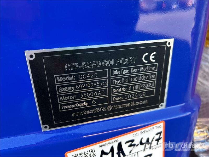  SDLOOL SL-GC42S Electric Off-Road Golf Cart (Unuse Golfwagen/Golfcart