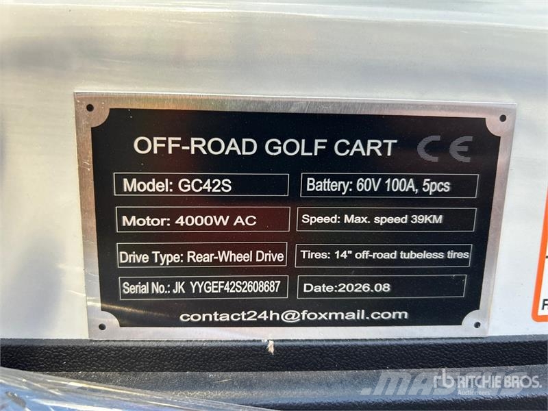  SDLOOL SL-GC42S Electric Off-Road Golf Cart (Unuse Golfwagen/Golfcart