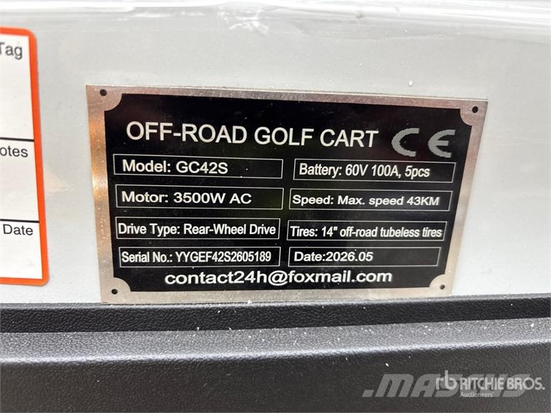  SDLOOL SL-GC42S Electric Off-Road White Golf Cart  Αμαξίδια γκολφ