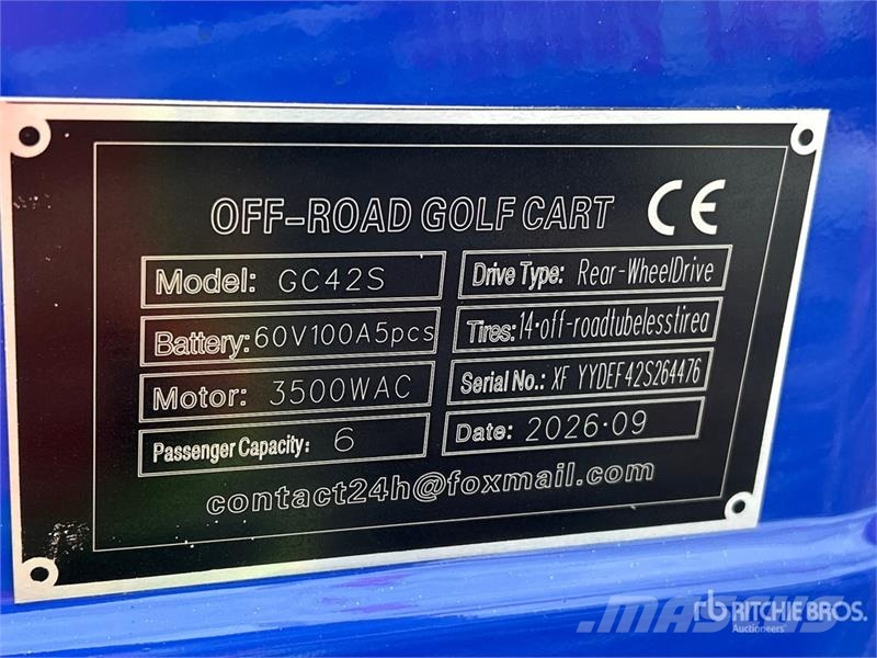  SDLOOL SL-GC42S Electric Off-Road Golf Cart (Unuse Golfikärud