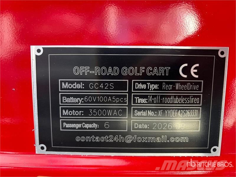 SDLOOL SL-GC42S Electric Off-Road Golf Cart (Unuse Golfkarren / golf carts