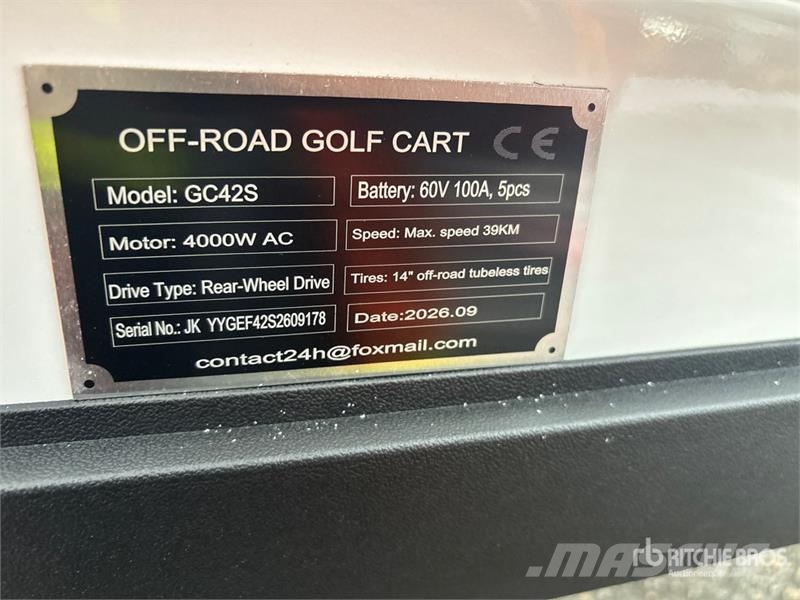  SDLOOL SL-GC42S Electric Off-Road Golf Cart (Unuse Carritos de golf