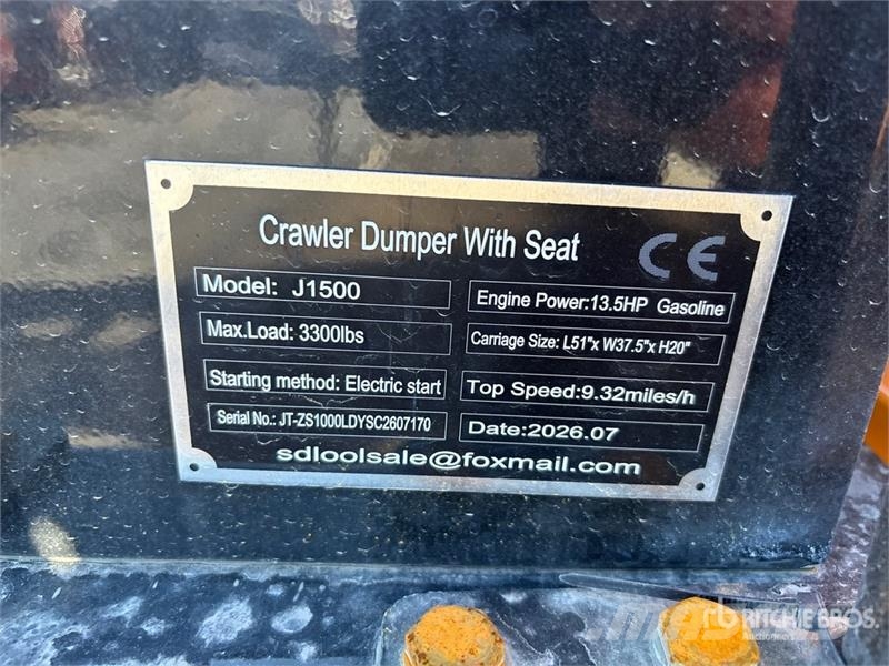  SDLOOL SL-J1500 1.5 ton Mini Crawler Dumper (Unuse Minitractor de teren