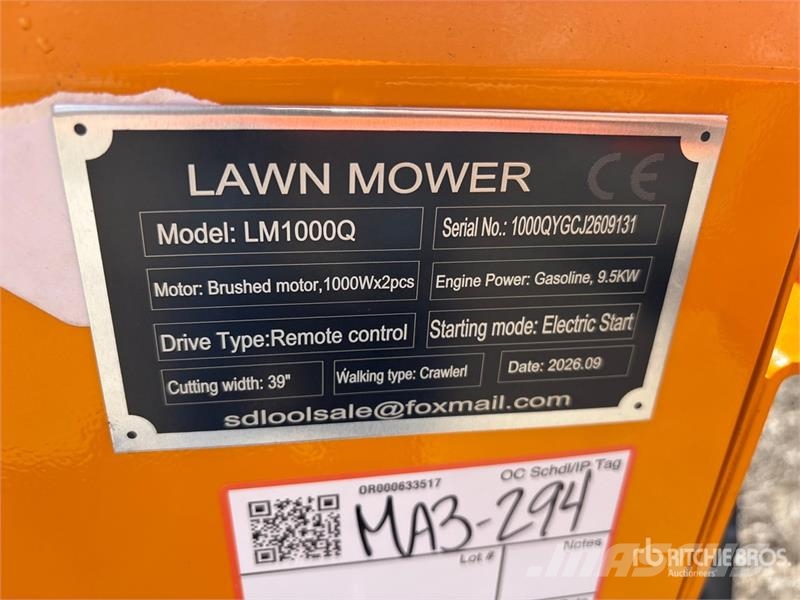  SDLOOL SL-LM1000Q Remote Control Lawn Mower (Unuse ركوب الحشائش