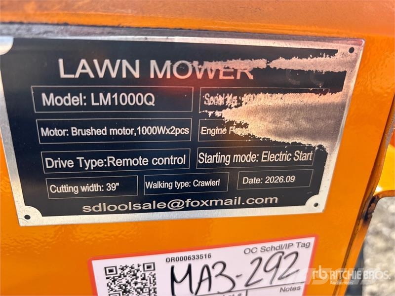  SDLOOL SL-LM1000Q Remote Control Lawn Mower (Unuse ركوب الحشائش