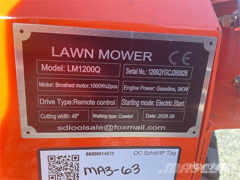  SDLOOL SL-LM1200Q Remote Control Lawn Mower (Unuse Åkgräsklippare