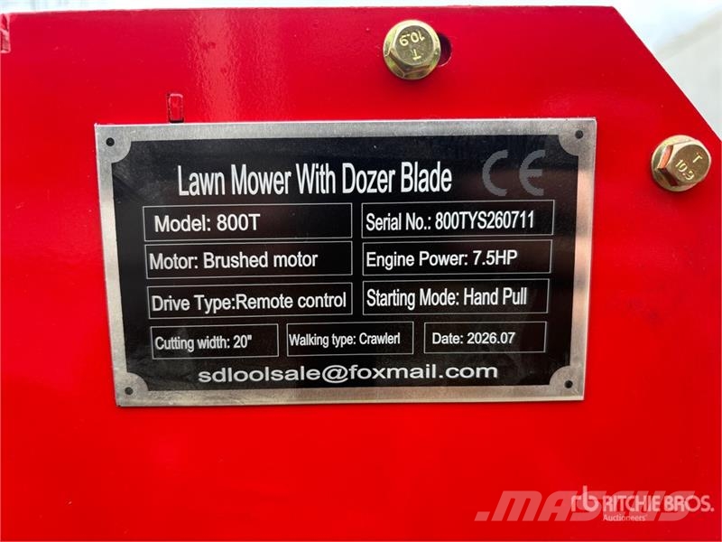  SDLOOL SL800T Remote Control Lawn Mower (Unused) ركوب الحشائش
