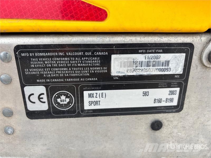 Ski-doo MXZ-E 600 Snowmobile Snowmobiles