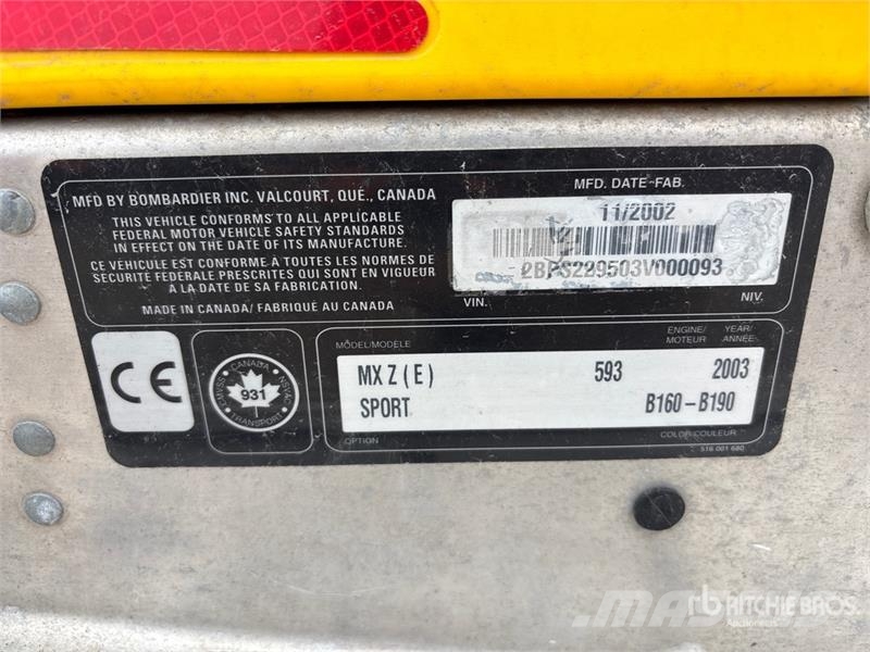 Ski-doo MXZ-E 600 Snowmobile Snowmobiles