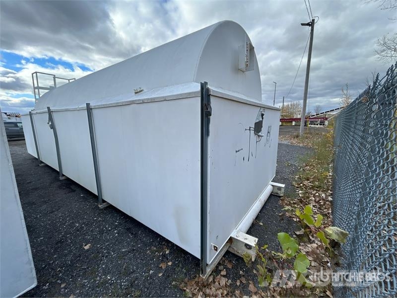  Skid Mounted Steel 28'x9'6" Fuel Tank صهاريج الوقود والصهاريج الإضافية