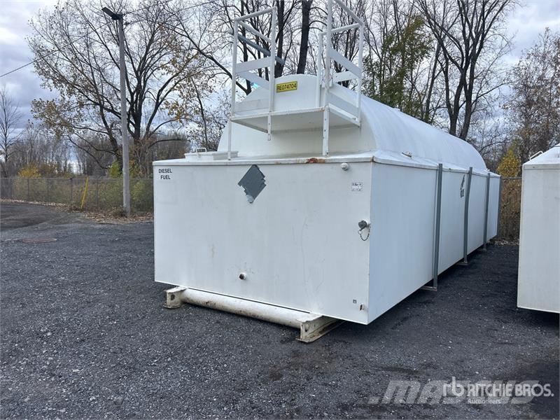  Skid Mounted Steel 28'x9'6" Fuel Tank صهاريج الوقود والصهاريج الإضافية