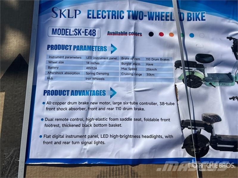 SKLP SK-E48 E-bikes Scooter (Unused) Mönkijät