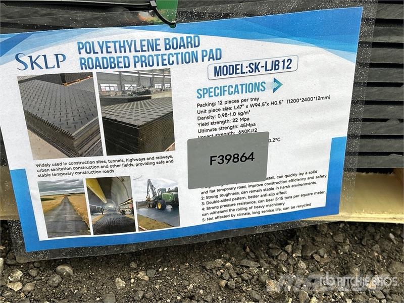 SKLP SK-LJB12 94 in x 47 in Polyethylene Ground Pr ملحقات وقطع غيار معدات الحفر