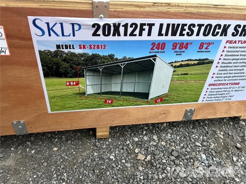 SKLP SK-S2012 20 ft x 12 ft H 9 ft 8 in Livestock Оборудование для животноводческих ферм