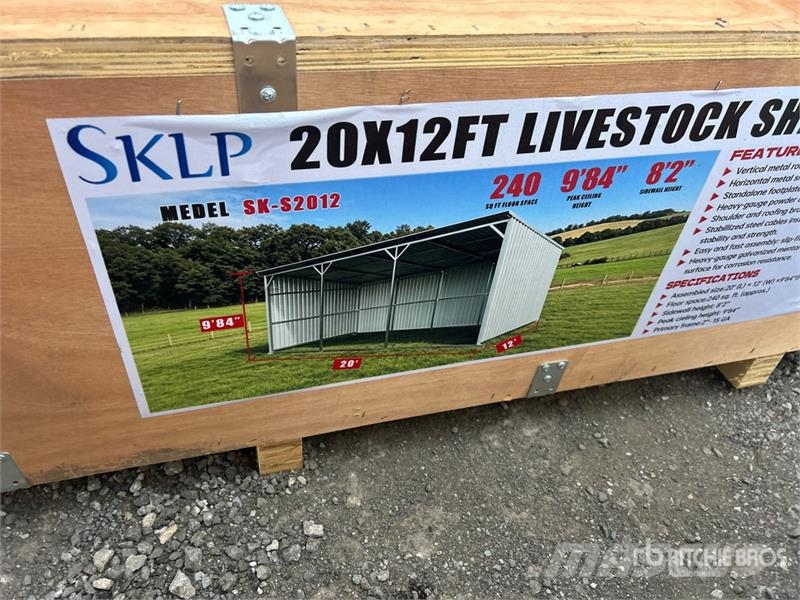SKLP SK-S2012 20 ft x 12 ft H 9 ft 8 in Livestock Оборудование для животноводческих ферм