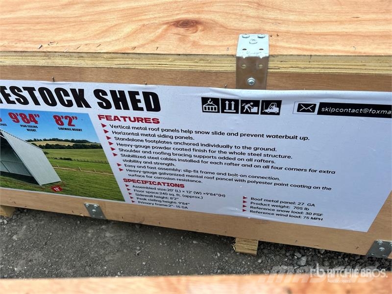 SKLP SK-S2012 20 ft x 12 ft H 9 ft 8 in Livestock Оборудование для животноводческих ферм