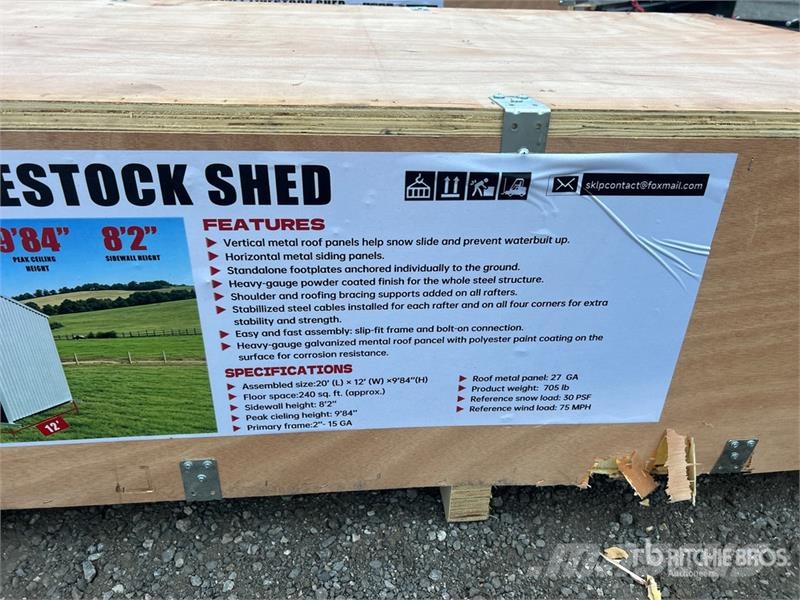  SKLP SK-S2012 20 ft x 12 ft H 9 ft 8 in Livestock  ماكينات وملحقات مواش أخرى