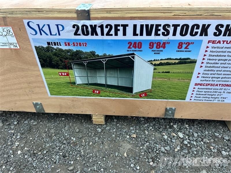 SKLP SK-S2012 20 ft x 12 ft H 9 ft 8 in Livestock Оборудование для животноводческих ферм