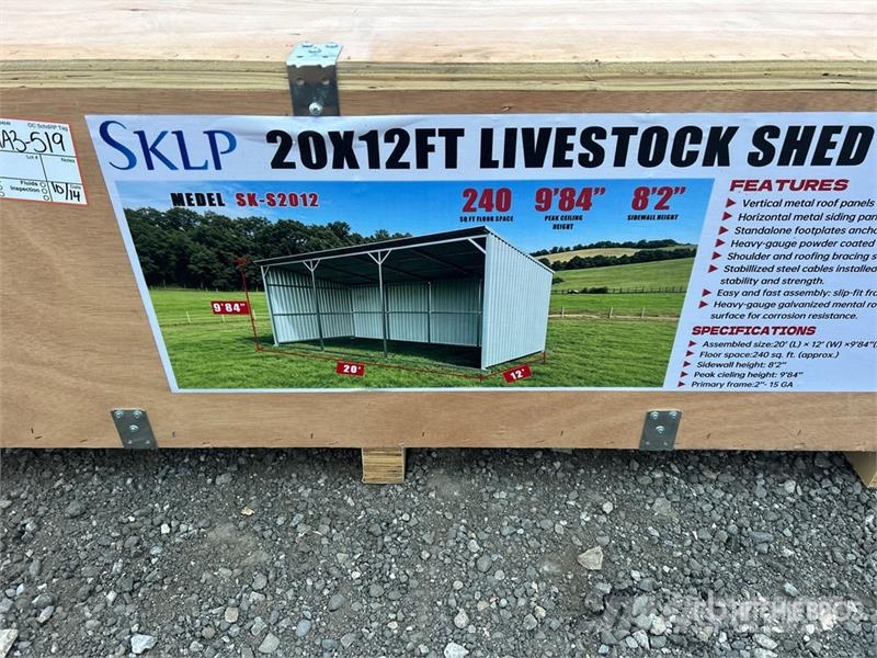 SKLP SK-S2012 20 ft x 12 ft H 9 ft 8 in Livestock Оборудование для животноводческих ферм