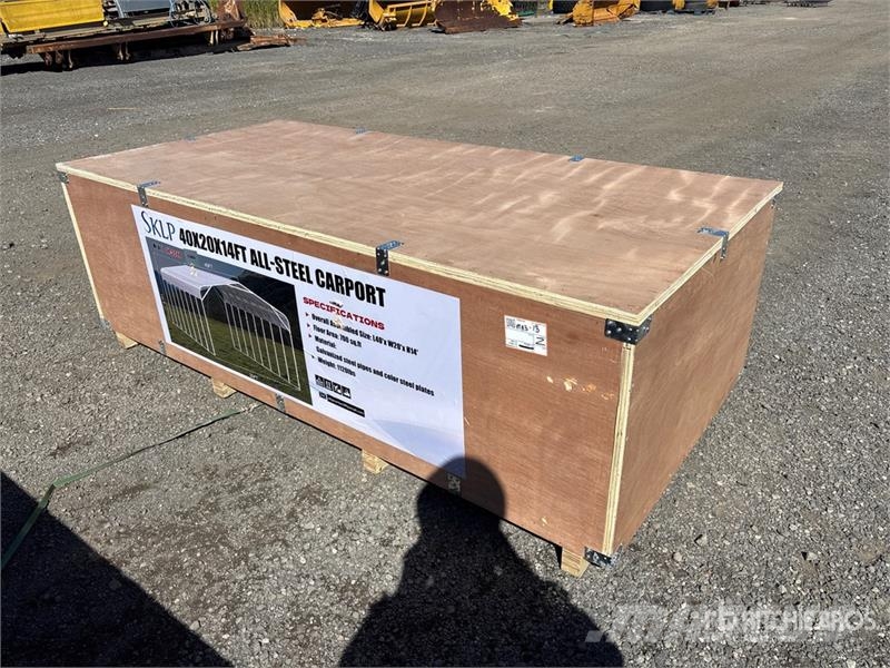 SKLP SK-SC40 20 ft x 40 ft All-Steel Carport (Unus Stalen constructies