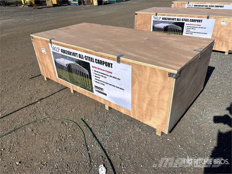 SKLP SK-SC40 20 ft x 40 ft All-Steel Carport (Unus Stalen constructies