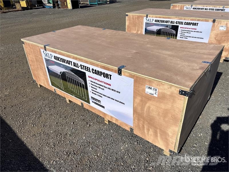 SKLP SK-SC40 20 ft x 40 ft All-Steel Carport (Unus Stalen constructies