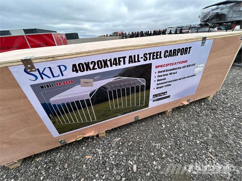  SKLP SK-SC40 20 ft x 40 ft All-Steel Carport Steel frame buildings