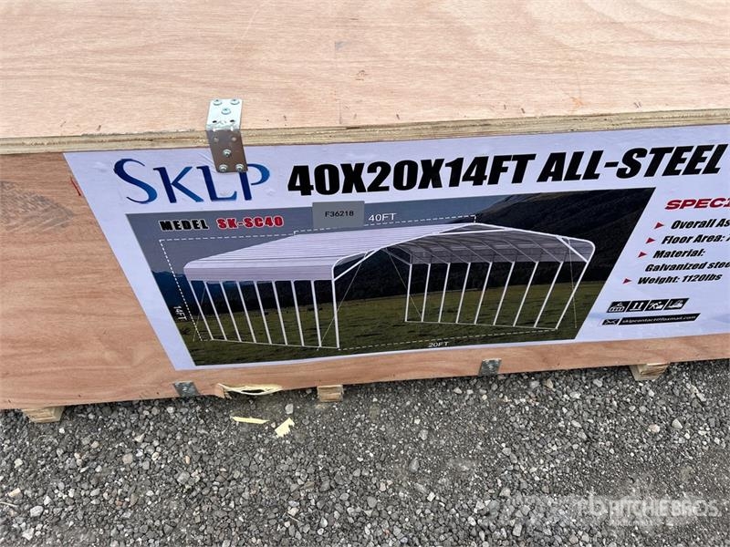  SKLP SK-SC40 20 ft x 40 ft All-Steel Carport Steel frame buildings