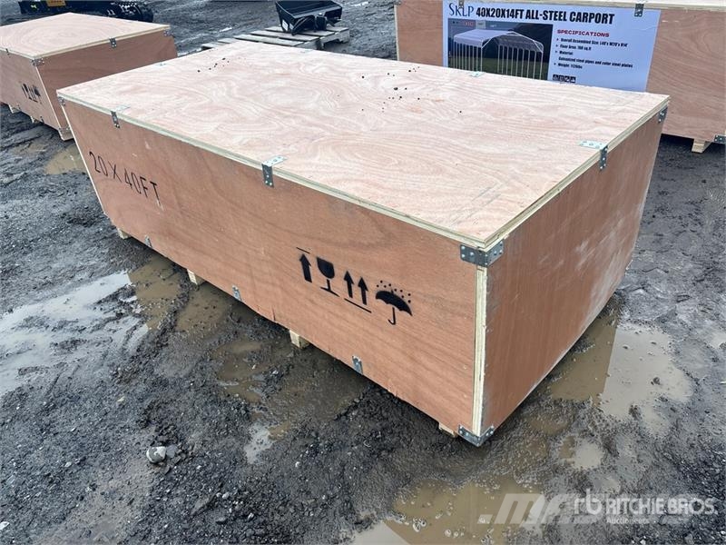  SKLP SK-SC40 20 ft x 40 ft All-Steel Carport (Unus Edificación de acero