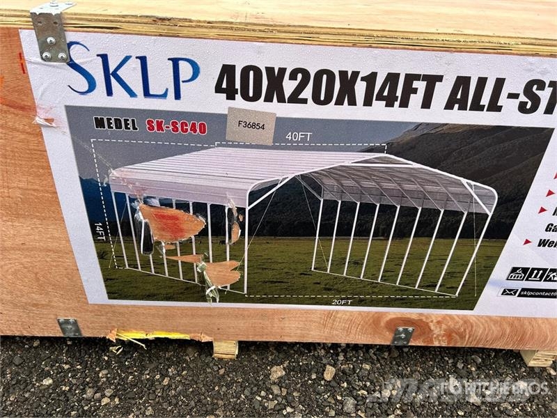  SKLP SK-SC40 20 ft x 40 ft All-Steel Carport (Unus Steel frame buildings