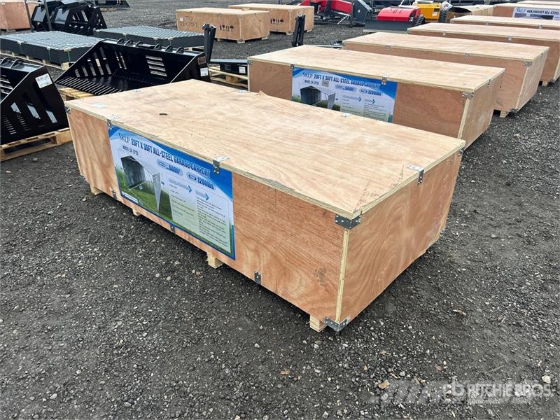 SKLP SK-ZP20 20 ft x 30 ft All-Steel Enclosed Carp Teraskonstruktsiooniga ehitised