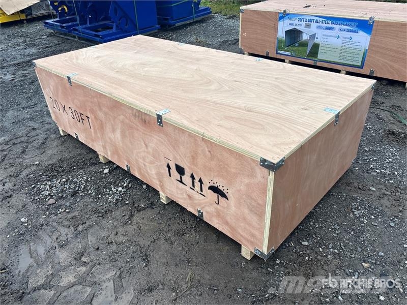 SKLP SK-ZP20 20 ft x 30 ft All-Steel Enclosed Carp 鋼架建築