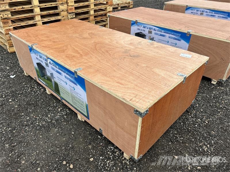  SKLP SK-ZP20 20 ft x 30 ft All-Steel Enclosed Carp Steel frame buildings