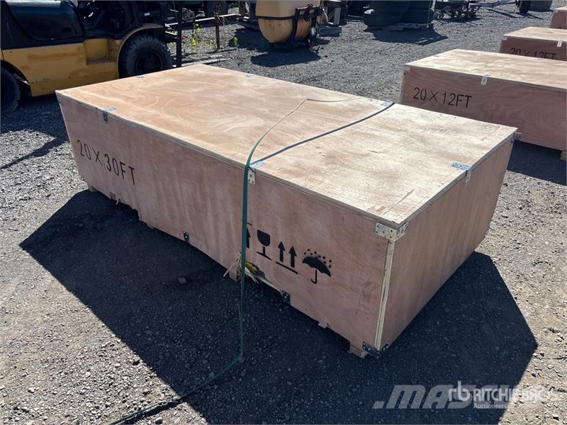 SKLP SK-ZP20 20 ft x 30 ft All-Steel Enclosed Carp Stalen constructies