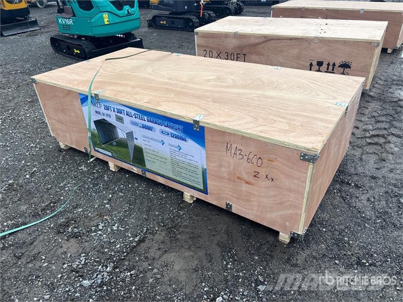 SKLP SK-ZP20 20 ft x 30 ft All-Steel Enclosed Carp 鋼架建築
